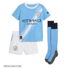 Dječji Nogometni Dres Manchester City Erling Haaland #9 Domaci 2025-26 Kratak Rukav (+ Kratke hlače)